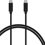 كابل Choelech (أو Cholich) Type-C إلى Type-C من الـ PVC باللون الأسود - توصيل فعال واقتصادي