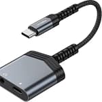 كيبل Recci 2 في 1 شحن سريع PD 60W من Type-C إلى Type-C موديل RDS-A19