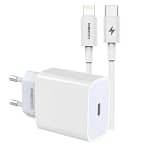 شاحن سفر Recci PD بقوة 20 واط بمنفذ USB-C - طراز RCK-16ECL