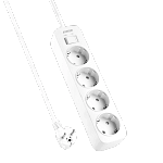Anker Power Strip (4 في 1) مع حماية من زيادة التيار، أبيض | A9143L21