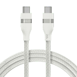 كابل أنكر باورلاين فلو USB-C إلى USB-C بقوة 240 واط بطول 6 قدم (1.8 متر) - أبيض | A82E2H22