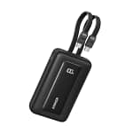 شاحن Anker Zolo Power Bank 10000mAh 35W مع كابلات USB-C مزدوجة مدمجة - أسود