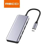 محول Recci RH06 USB Hub 5 في 1 أصلي - سرعة وأداء مميز