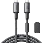 كابل شحن ونقل بيانات سريع Joyroom S-A50 Unlimited Series بقوة 60 واط، Type-C إلى Type-C، طول 1.2 متر، لون رمادي داكن