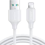 كابل شحن بيانات سريع S-A9 أبيض 0.25 متر USB-A إلى Lightning