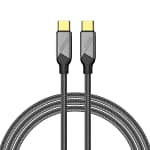 كيبل Ritchie RS18CC Travel Series Type-C إلى Type-C PD 240W للشحن السريع ونقل البيانات بطول 1.5 متر