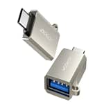 محول Joyroom S-H151 USB-C إلى USB-A (أنثى) مع فتحة حبل، فضي