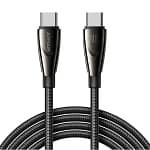 كيبل شحن بيانات سريع 240 واط SA31-CC5 Pioneer Series (Type-C إلى Type-C) 1.2 متر - أسود