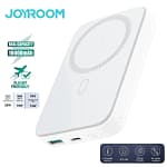 باور بانك لاسلكي مغناطيسي صغير Joyroom JR-W020 بقوة 20 واط وسعة 10000 مللي أمبير - أبيض