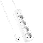 Anker Power Strip (4 في 1) مع حماية من زيادة التيار، أبيض | A9143L21