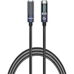 كيبل Recci Crystal Dual Type-C PD 100W بطول 1.2 متر