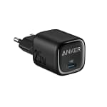 شاحن أنكر باور بورت 3 مكعب 25 واط بمنفذ USB-C، مدمج، أسود | Anker 511 Charger (Nano 3)