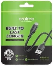 كابل اورايمو روبوست لاين USB-A إلى USB-C (OCD-114C) - شحن سريع ونقل بيانات