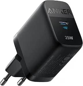 شاحن Anker 312 USB-C بقوة 25 واط يدعم الشحن فائق السرعة من سامسونج