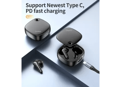 سماعات Choetech Soulpods Pro اللاسلكية TWS مع إلغاء الضوضاء النشط (ANC+ENC)