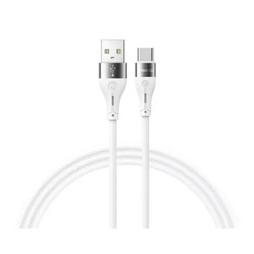 كيبل Recci RS11C شحن سريع USB-A إلى Type-C سيليكون 3A بطول 1 متر