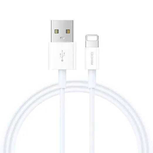 كيبل Recci RS06L USB-A إلى لايتنينج للشحن السريع ونقل البيانات 2.4A بطول 1 متر