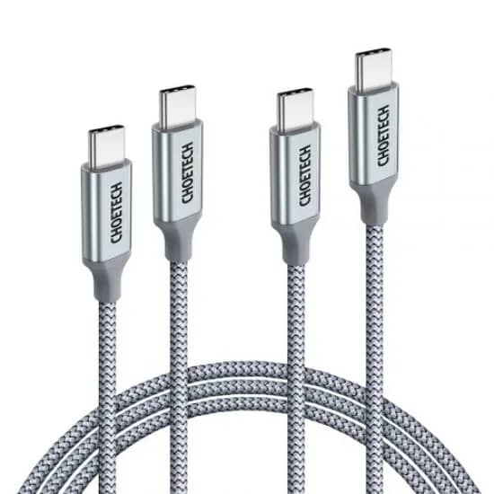 كابل Choetech PD100W USB-C إلى USB-C بطول 1.8 متر - سرعة شحن ومتانة