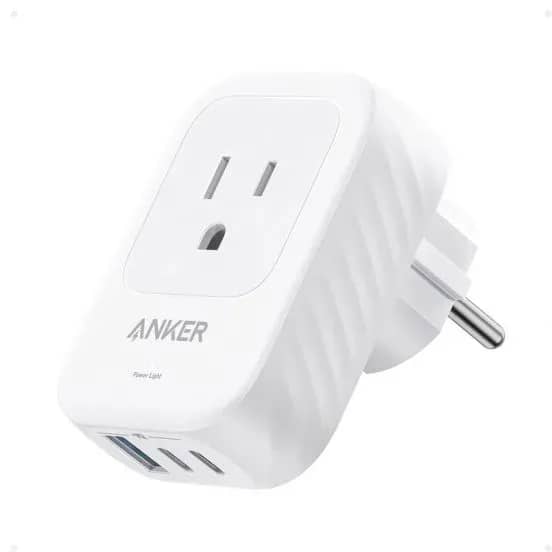 شاحن حائط Anker 521 متعدد المنافذ (5 في 1) أبيض | A92A2321