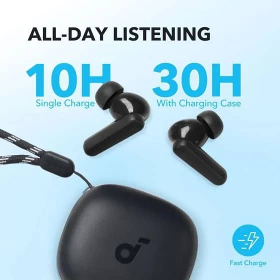 ⁦سماعة أذن لاسلكية Anker Soundcore R50i VI مع مكالمات واضحة مدعومة بالذكاء الاصطناعي - أسود (A3969D11) ضمان 18 شهر من الوكيل الرسمي المحلي⁩ - الصورة ⁦9⁩