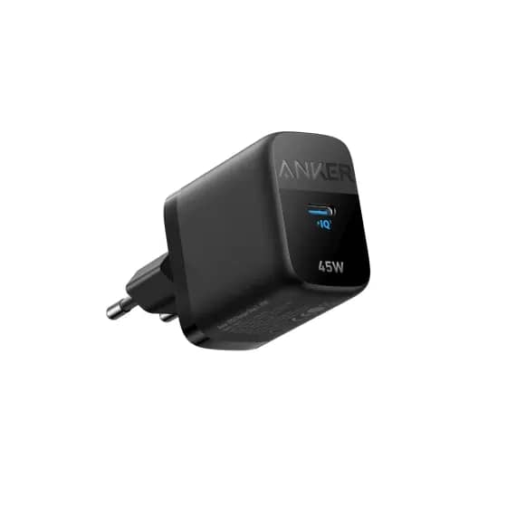 شاحن حائط Anker 313 بقوة 45 واط، منفذ USB-C، أسود - A2643G11