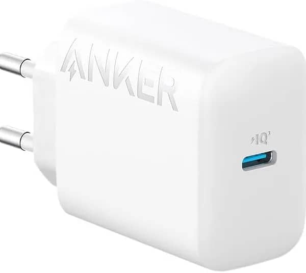 شاحن حائط انكر 20 وات USB-C - أبيض (PowerPort III Nano)