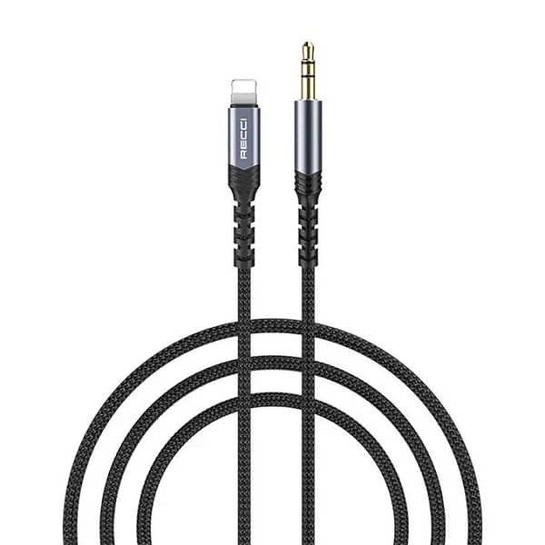 Recci كابل صوت RDS-A26 Lightning إلى 3.5mm AUX