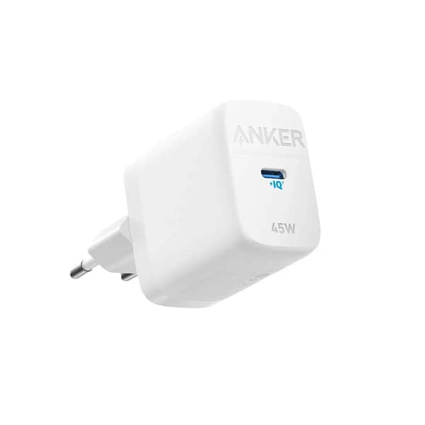 شاحن حائط Anker 313 USB-C بقوة 45 واط أبيض | A2643G21