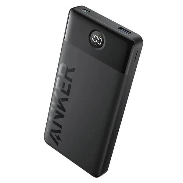 Anker 324 باور بانك سعة 10000 مللي أمبير - 12 واط - أسود (A1237H11)