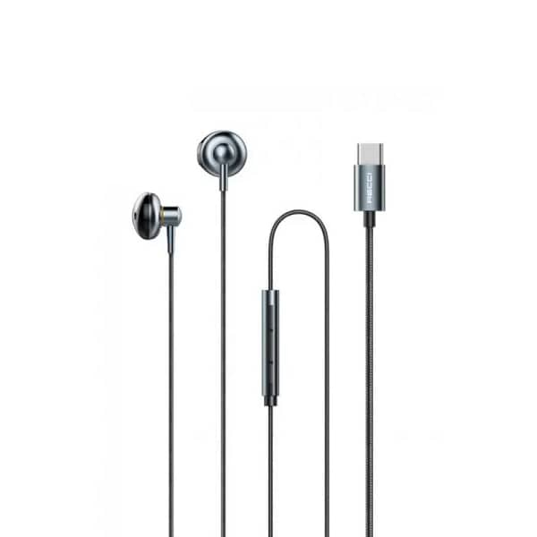 سماعات أذن سلكية Recci REP-L26 بجودة صوت ستريو عالية ومنفذ USB-C