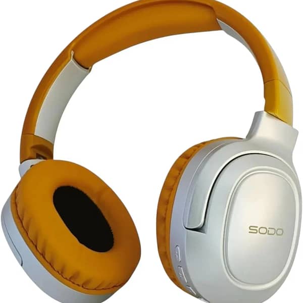 سماعة رأس لاسلكية Sodo SD-1105 بلوتوث 5.3 مع ميكروفون خارجي ودعم بطاقة SD - لون بني