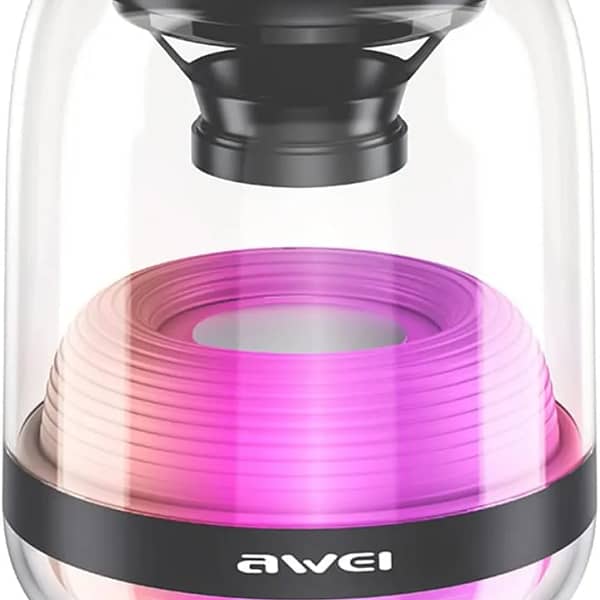مكبر صوت بلوتوث محمول Awei Y386 مقاوم للماء مع إضاءة RGB