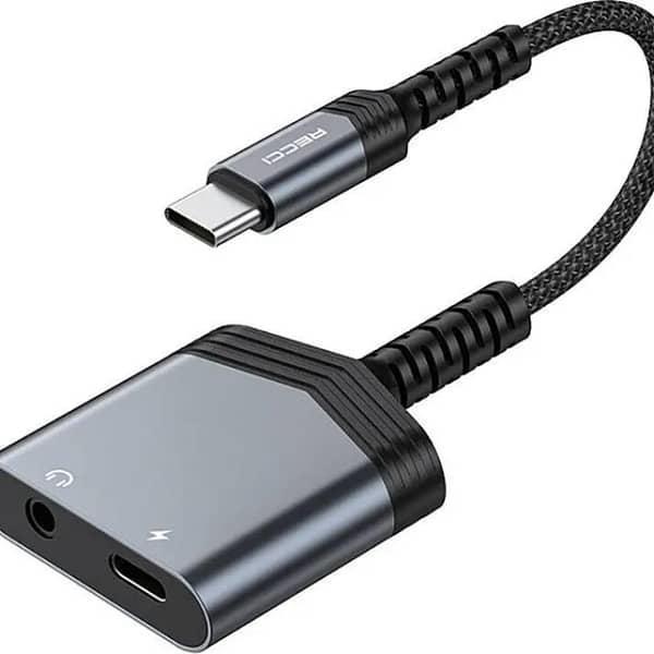 كيبل Recci 2 في 1 شحن سريع PD 60W من Type-C إلى Type-C موديل RDS-A19