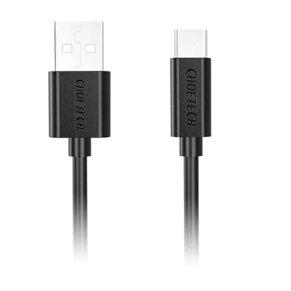 "كابل Choetech USB-A إلى Type-C بطول 2 متر (PVC) - شحن ومزامنة موثوقة "