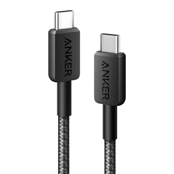 كابل Anker 322 USB-C إلى USB-C - شحن ومزامنة فائقين