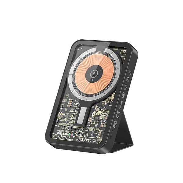 باور بانك Recci Mars الشفاف المغناطيسي 5000mAh RPB-W07