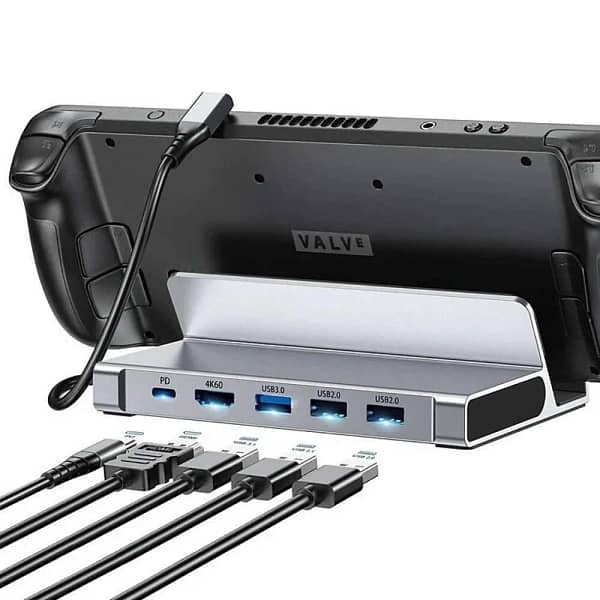 Choetech 5 في 1 لجهاز Steam Deck بمنفذ Type-C و HDMI و USB-PD