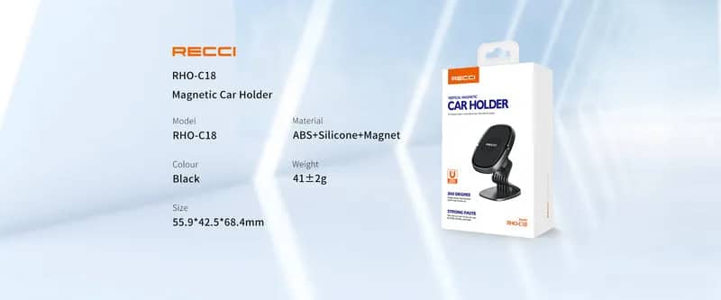 Recci Magnetic Car Holder RHO-C18 - Image 6