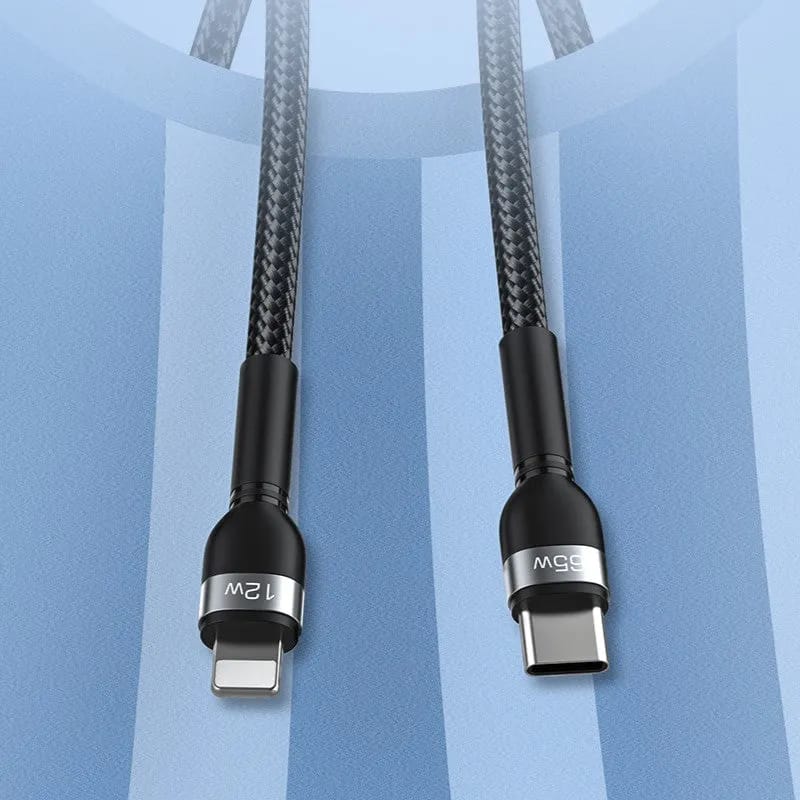 ⁦كيبل Recci Skyline PD 65W 2 في 1 Type-C و Lightning RTC-T16⁩ - الصورة ⁦7⁩