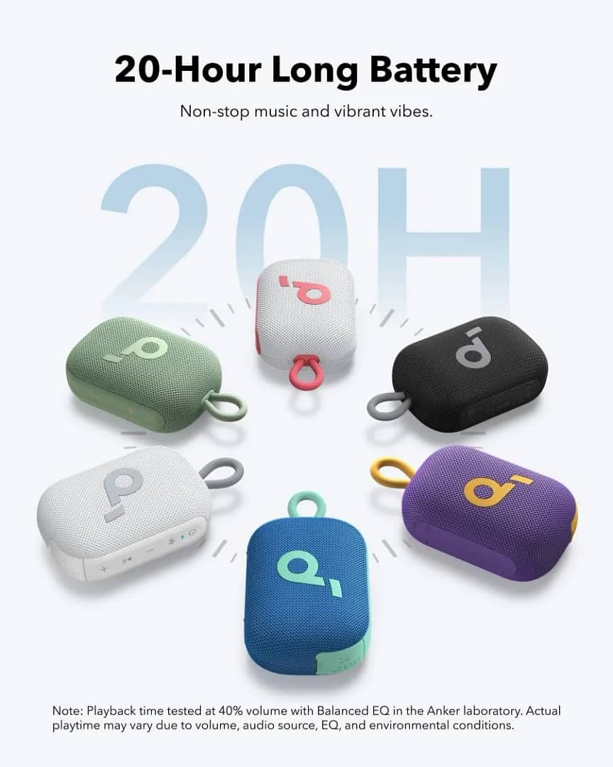 ⁦مكبر صوت بلوتوث أنكر ساوندكور سيلكت جو - أسود|Anker Soundcore Select Go-ضمان 18 شهر من الوكيل الرسمي المحلي⁩ - الصورة ⁦6⁩